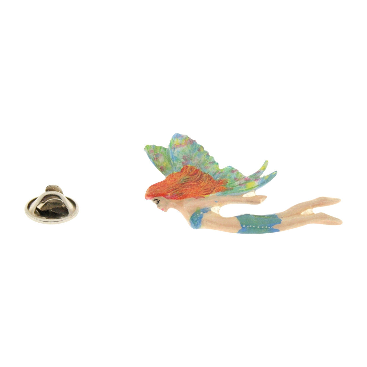 Fairy Blue Pin ~ Hand Painted ~ Lapel Pin ~ Hand Painted Lapel Pin ~ Sarah's Treats & Treasures